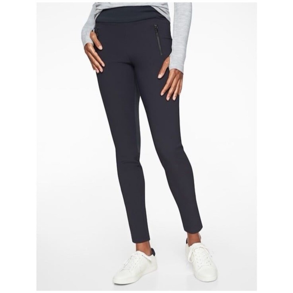 Athleta Headlands Hybrid Tights Leggings in Black Size 2